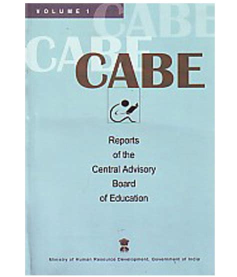 Reports Of The Central Advisory Board Of Education Cabe Committee
