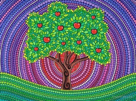 Dibujo de puntillismo de arbol bonito y facil : PUNTILLISMO | Elspeth mclean, Dots art, Dot painting