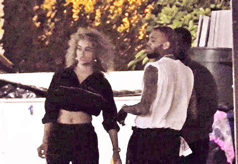 Chris Brown And Jasmine Sanders Hang Out In Miami New Dad Moving On