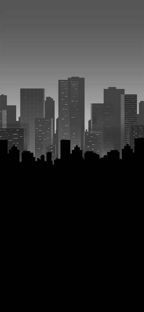 Simple Cityscape For Those With Dark And Vaporwave Themes Iwallpaper