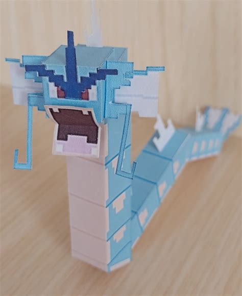 Pixel Papercraft Gyarados Pokemon