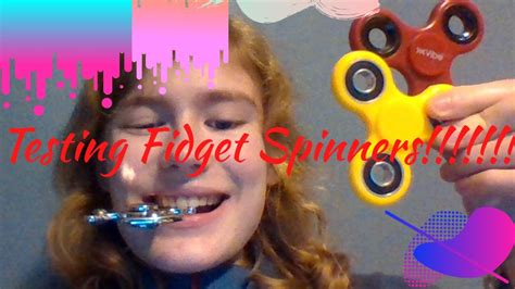 Testing Fidget Spinners Maddie Cartwheel Youtube