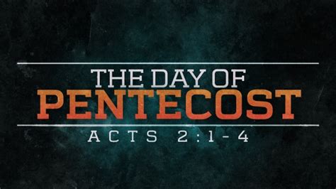The Day Of Pentecost Centerline New Media