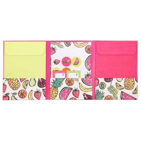 Fruit Fold Out Writing Set Paperchase Letter Paper Fold Paperchase
