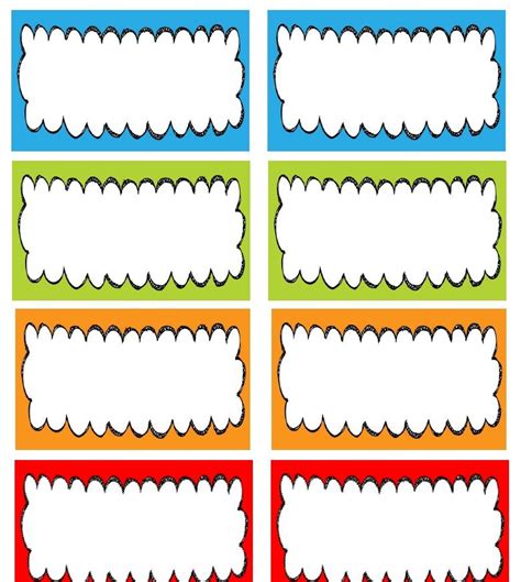 Name Tags For Cubbies Printables