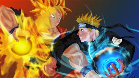 Naruto Wallpaper Vs Goku Goku Vs Naruto By Samex94 On Deviantart