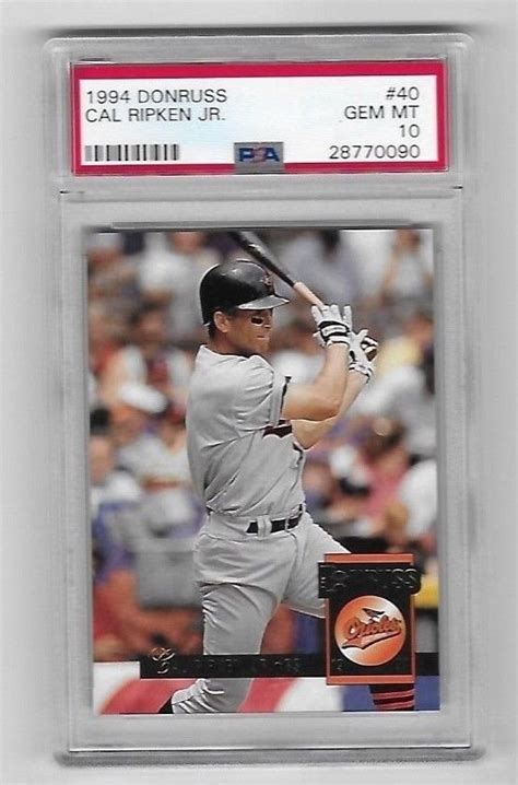 Historic sales data are completed sales with a buyer and a seller agreeing on a price. Auction Prices Realized Baseball Cards 1994 Donruss Cal Ripken Jr.