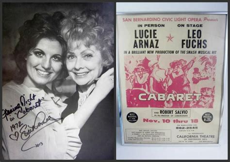 1972 Cabaret Poster Signed Lucie Arnaz Photo With Mom Lucille Ball Lucy Coa Ebay Lucie