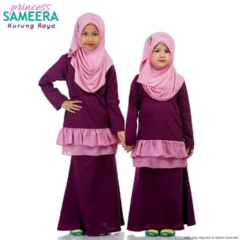 Sameera Baju Kurung Princess Purple