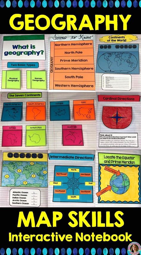 Geography And Map Skills Interactive Notebook Print And Digital