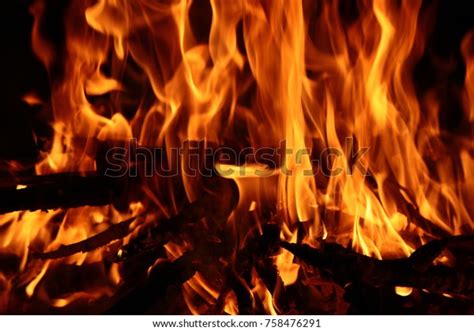 Campfire Flame Texture Stock Photo 758476291 Shutterstock