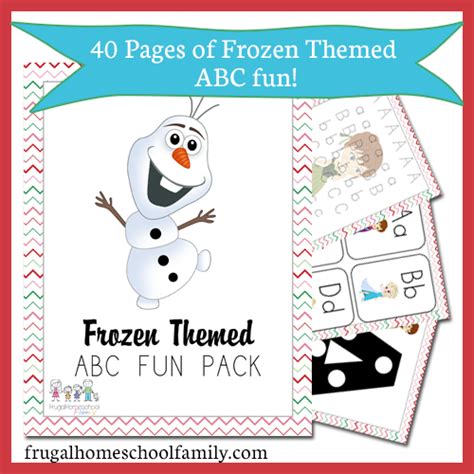 Free Frozen Themed Abc Printables Pack Free Homeschool Deals