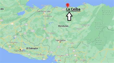 Abajo Foto Quejar Mapa De La Ceiba Honduras Rociar Trampol N De Acuerdo A