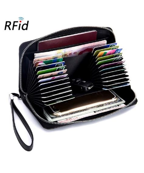 Jan 02, 2019 · step 4: RFID Blocking Leather Credit Card Holder Wallet ID Case 24 Slots Multi Card Purse - Black ...