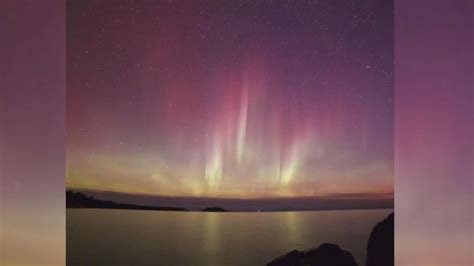 Time Lapse Captures Northern Lights Over Michigan Video Abc News