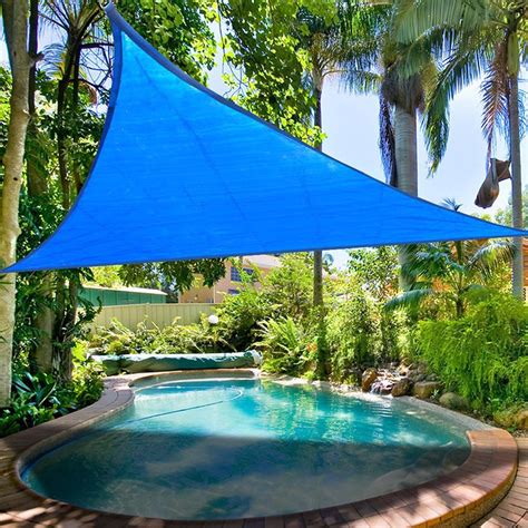We've included all of the heavy duty stainless steel 8 hardware you need to install this. 16.5' Triangle Sun Shade Sail Yard Canopy Patio Garden UV ...