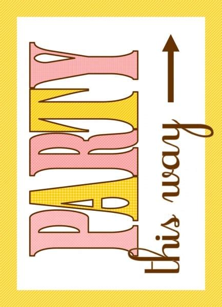 Free Pink And Yellow Party Printables From Embellish Catch My Party