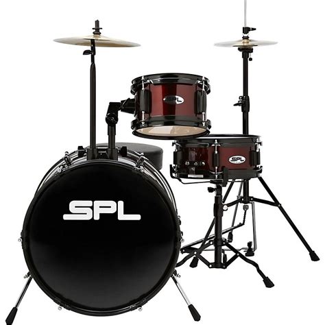 Sound Percussion Labs Lil Kicker 3 Piece Jr Drum Set With Throne