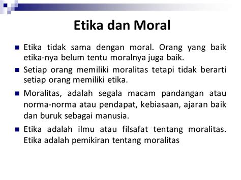 Detail Contoh Moral Dan Etika Koleksi Nomer 6