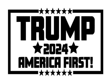 Trump 2024 America First Vinyl Decal | Etsy