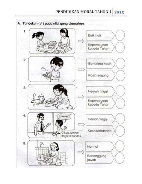 Quizzes › society › morality › moral development. peperiksaan akhir tahun pendidikan moral tahun 1