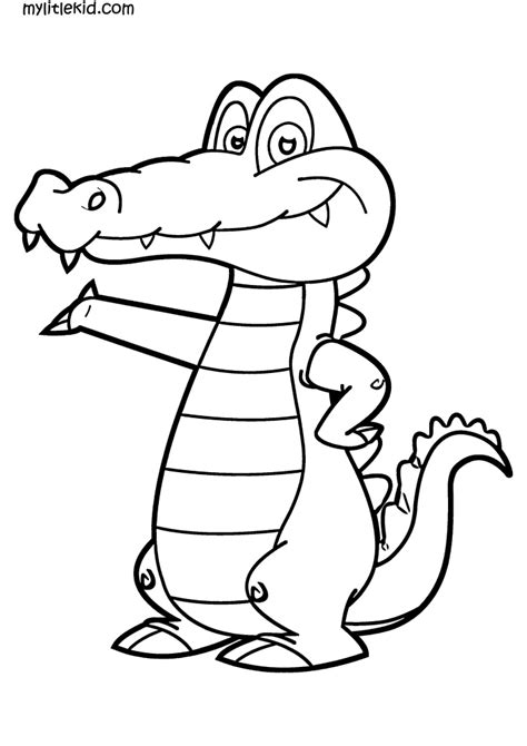 Desenhos Para Colorir Crocodilo Imprimir Grátis