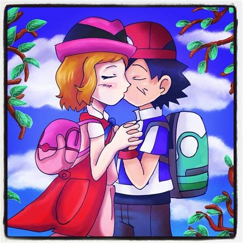 Jorge Moctezuma On Instagram “amourshipping Un Beso Ash Ketchum Y Serena Pokemon Pokemonxy