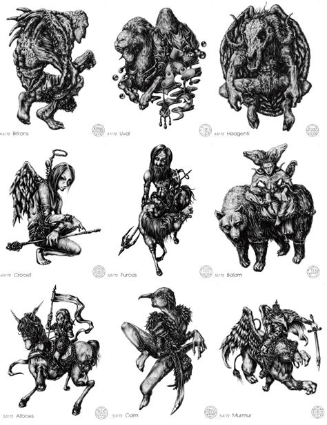 Mirusoup “ Omg Illustrations Of The 72 Demons Featured In The Lesser