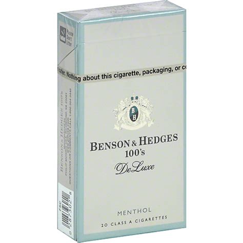 Benson And Hedges Cigarettes De Luxe Menthol 100s Cigarettes Foodtown