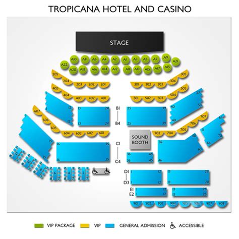 Tropicana Las Vegas Seating Chart