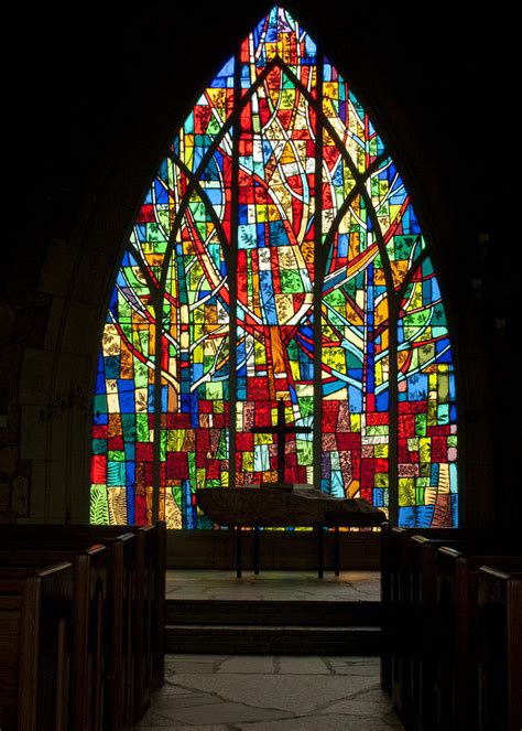 Colorful Stained Glass Chapel Window Photograph By Kathy Clark Fine