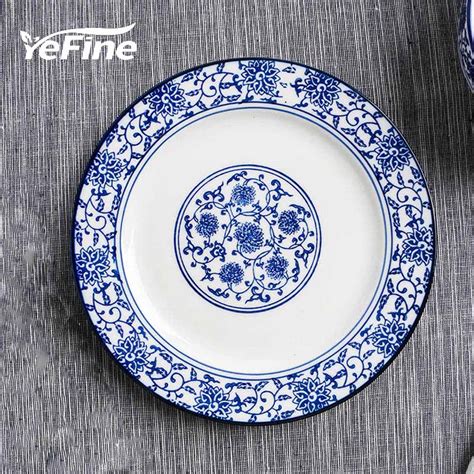 Yefine Blue And White Porcelain Dishes And Plates 10 Inch Ceramic