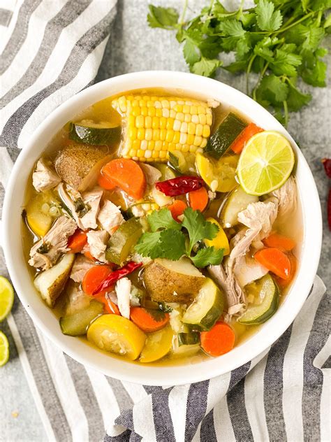 Caldo De Pollo Mexican Chicken Soup Dash Of Color And Spice