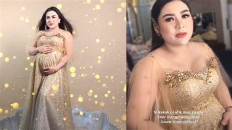 Jelang Melahirkan Vicky Shu Jalani Pemotretan Maternity Bersama Suami