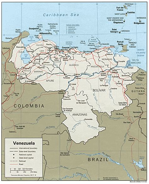Mapa Político de Venezuela 1993 Tamaño completo Gifex