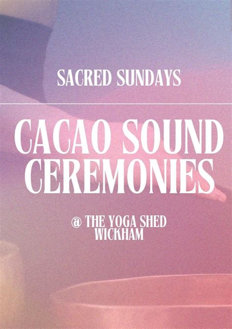 Cacao Sound Ceremonies In Wickham Hampshire — Gong Bath And Sound Baths