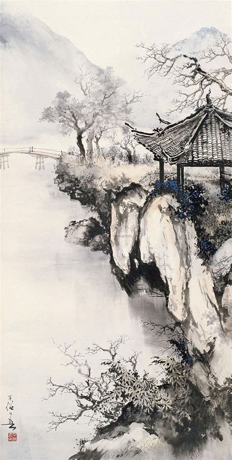 Chinese Ink Painting Japanese Ink Painting Chinese Art Painting