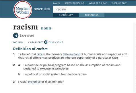 US Dictionary Merriam-Webster to Change Its Definition of Racism ...