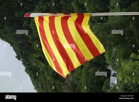 Flag Of Catalonia Stock Photo Alamy