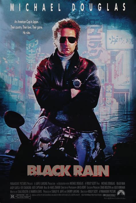 black rain 1989 with images black rain movie movie posters ridley scott movies