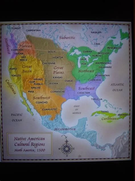 Native American tribe regional map of pre-colonial North America : MapPorn