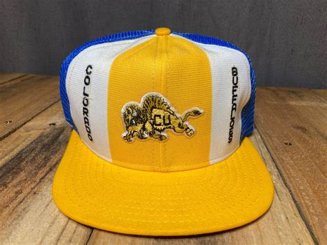 Rare Vtg Colorado Buffaloes Hat Snapback Lucky Stripes Made In Usa
