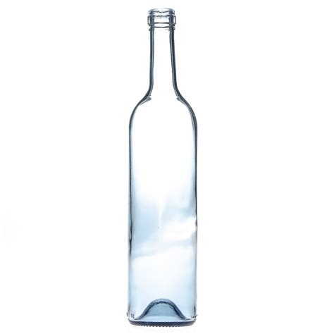 Download Light Blue Glass Bordeaux Bottles 750ml Liquor Bottles Glass Red Wine Bottles with Stopper, High ...