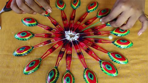 Amazing Diwali Decoration With Plastic Spoon Idea Diy Plastic Spoon