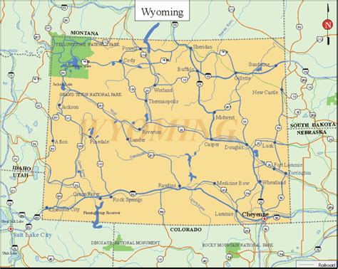 Find out more with this detailed interactive google map of wyoming and surrounding areas. Wyoming Facts and Symbols - US State Facts