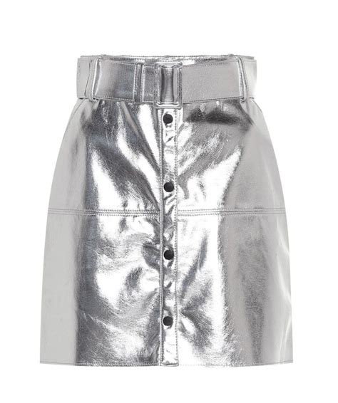 Msgm Metallic Pencil Mini Skirt 34300 Stage Outfits Girl Outfits