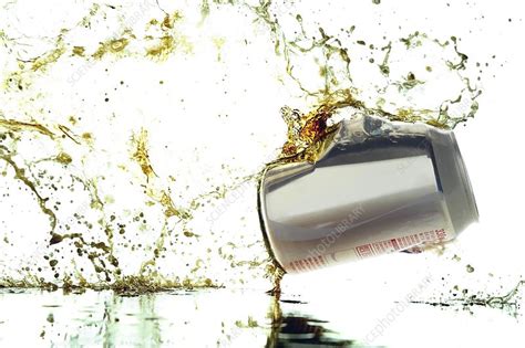 Exploding Drinks Can High Speed Image Stock Image C0168452