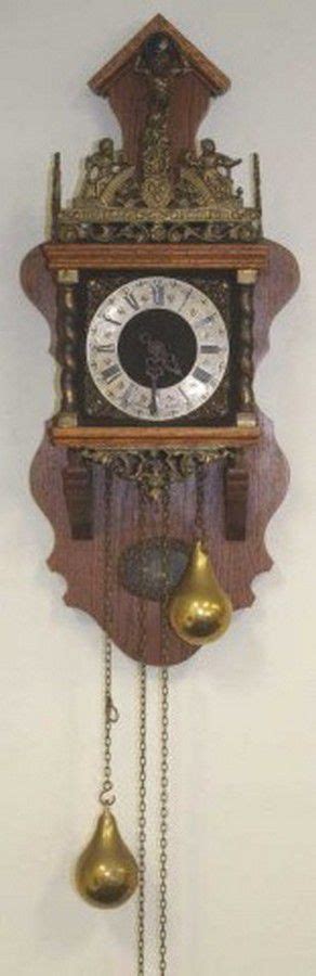 Dutch Weight Driven Wall Clock With Pendulum 64cm Height Clocks