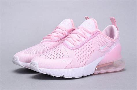 Womens Winter Nike Air Max 270 Flyknit Sneaker Cherry Pink White Ah6789