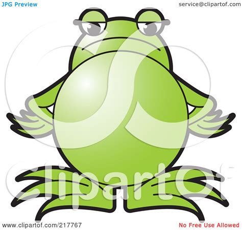 Royalty Free Rf Clipart Illustration Of A Green Frog